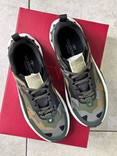 Мужские кроссовки Valentino мужской кожа болотный 162441-2