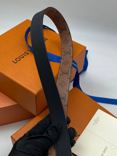 Ремень Louis Vuitton женский кожа черный 188252-4