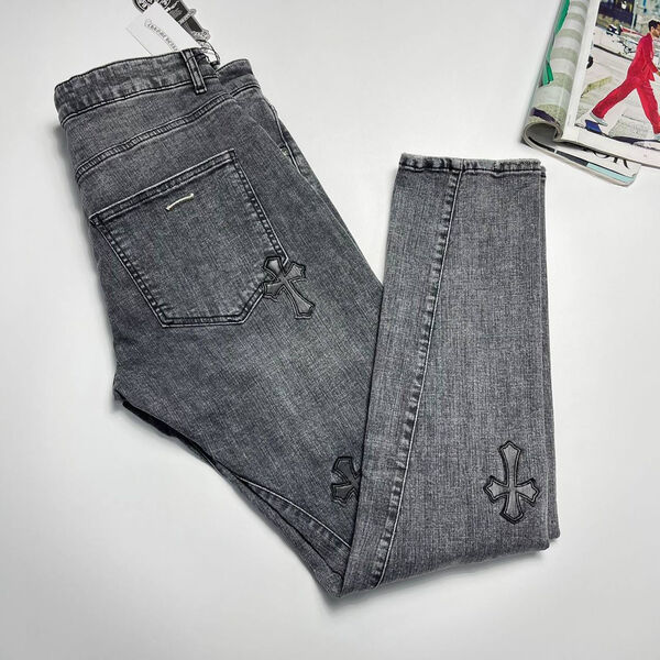 Мужские джинсы Chrome Hearts мужской джинса графитовый 153184-3