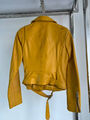 Куртка Saint Laurent женский кожа горчичный 141929-2