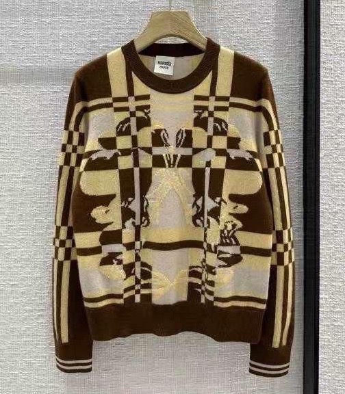 Свитер Hermès женский вязаная ткань бежевый 122373