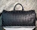 Дорожная сумка Bottega Veneta мужской кожа страуса черный 169295