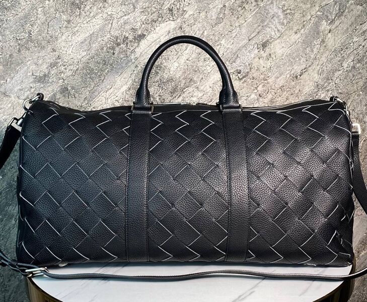 Дорожная сумка Bottega Veneta мужской кожа черный 169295