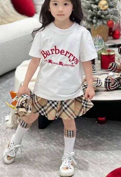 Детская футболка Burberry белый 179575