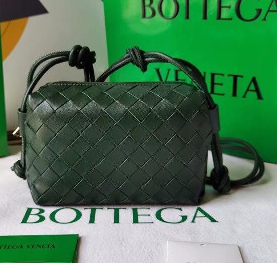 Сумка Bottega Veneta женский кожа болотный 72607