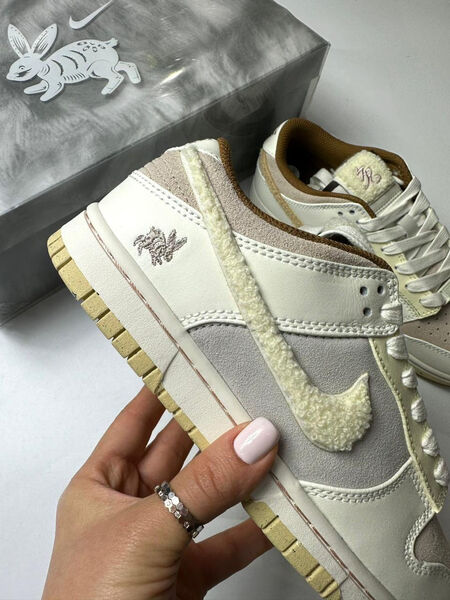 Кеды Nike женский кожа бежевый 120876-2