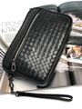 Клатч Bottega Veneta мужской кожа черный 26009-2