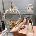 Туфли Miu Miu женский кожа бежевый 106927-3