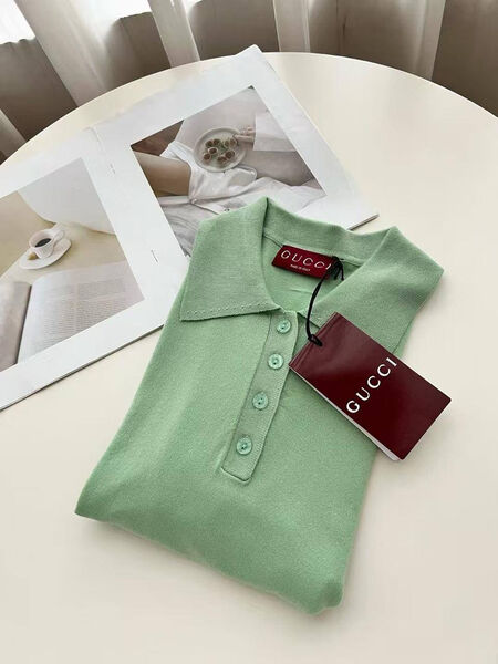 Поло Gucci женский болотный 188186-5