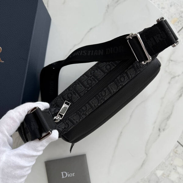 Мужская сумка мессенджер Christian Dior мужской текстиль черный 194531-4
