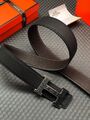 Мужской ремень Hermès мужской кожа черный 52504-2