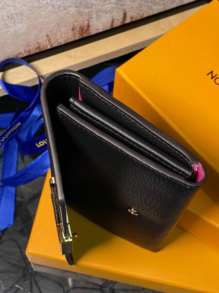 Кошелек Louis Vuitton женский кожа черный 135525-2