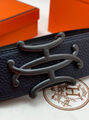 Мужской ремень Hermès мужской кожа черный 173278-2