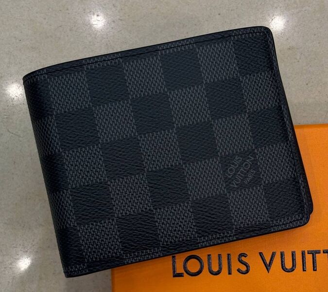 Мужской портмоне Louis Vuitton мужской кожа черный 173922