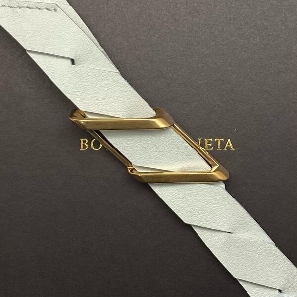 Женский ремень Bottega Veneta женский кожа белый 20928-2