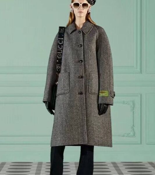 Пальто Gucci женский графитовый 126933