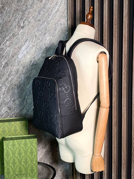 Мужской рюкзак Gucci мужской кожа черный 143072-8