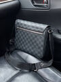 Мужская сумка мессенджер Louis Vuitton мужской кожа черный 108568-5