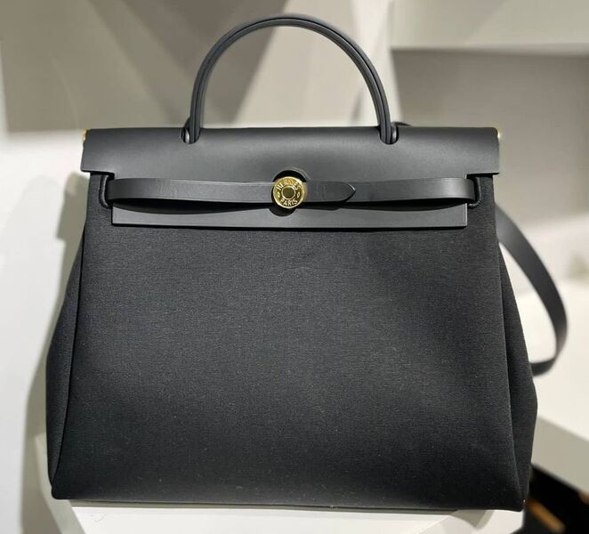 Сумка Hermèsherbag Zip женский кожа черный 127296