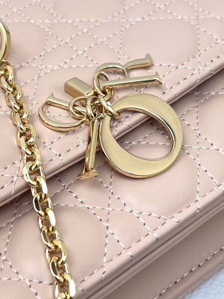 Сумка Christian Dior Handle женский кожа розовый 152941-4