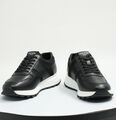 Мужские кроссовки Prada мужской кожа черный 146811-3