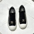 Кеды Chanel женский кожа черный 146139-4