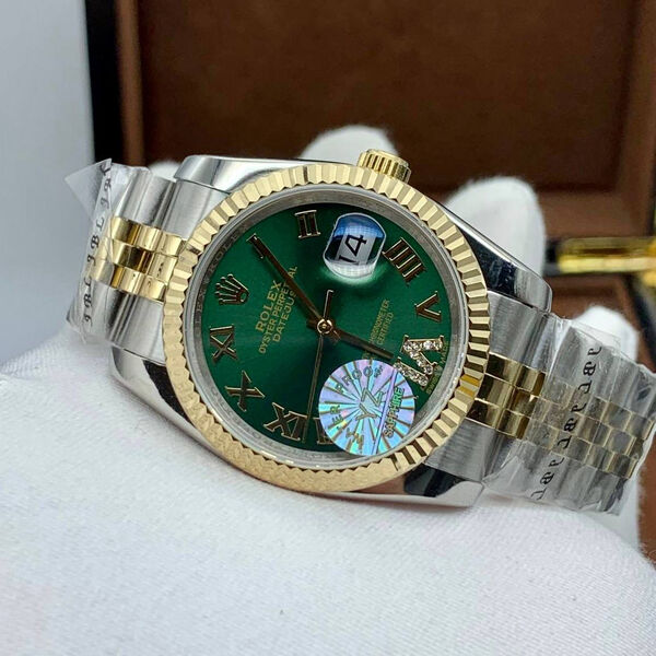 Часы Rolex Datejust болотный 155574-4