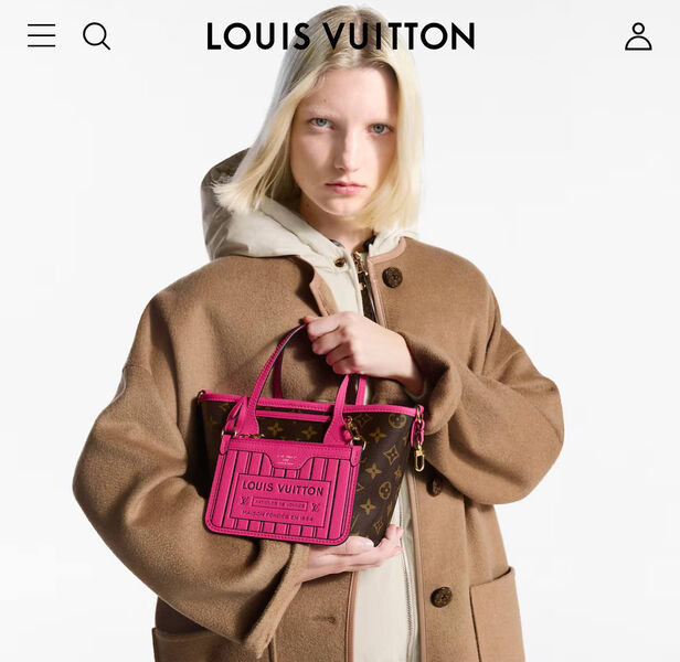 Сумка Louis Vuitton Neverfull женский канва розовый 190779-2