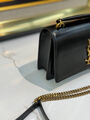 Сумка Saint Laurent Sunset Chain женский кожа черный 141998-5