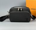 Мужская сумка мессенджер Louis Vuitton мужской кожа черный 167084-1