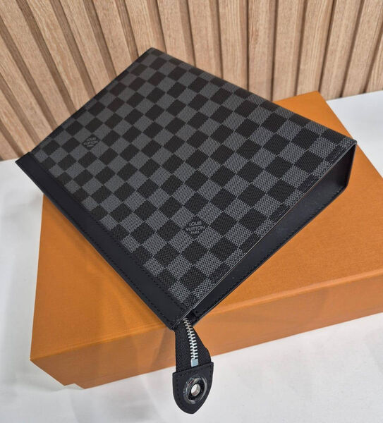 Мужской клатч Louis Vuitton мужской кожа черный 110749-3
