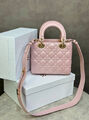 Сумка Christian Dior Lady женский кожа розовый 194009-2