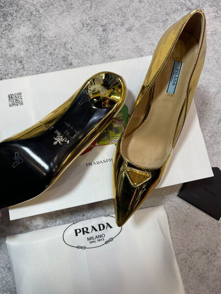 Туфли Prada женский кожа бронзовый 105339-3