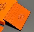 Картхолдер Hermès мужской кожа оранжевый 154036-1