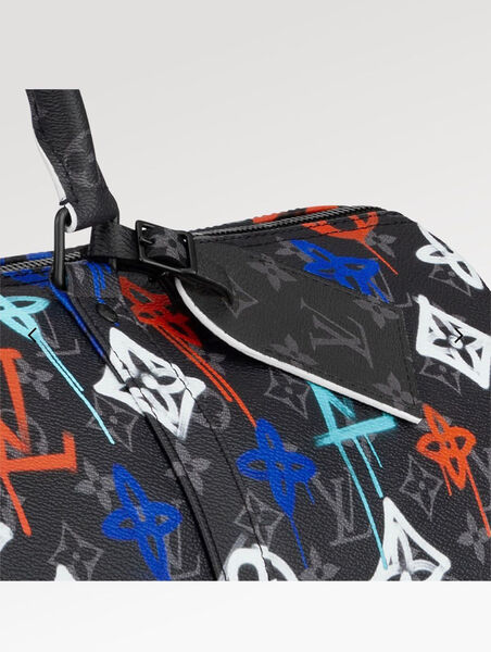 Дорожная сумка Louis Vuitton мужской кожа черный 109828-2