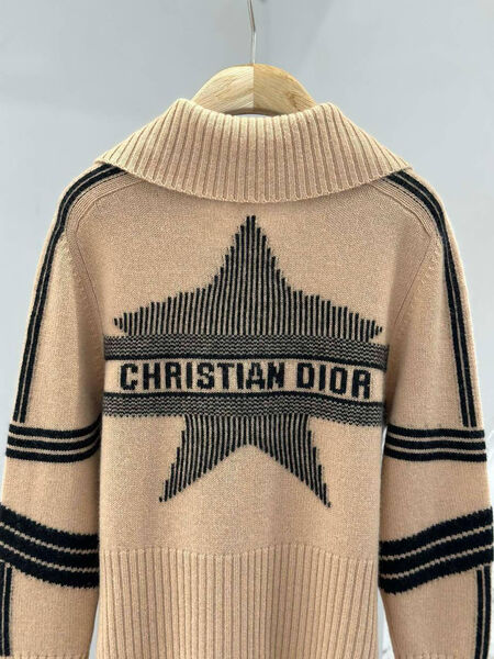 Кардиган Christian Dior женский вязаная ткань бежевый 171324-3