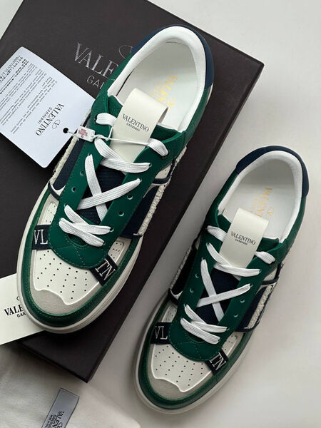 Мужские кроссовки Valentino мужской кожа swift темно-зеленый 140368-7