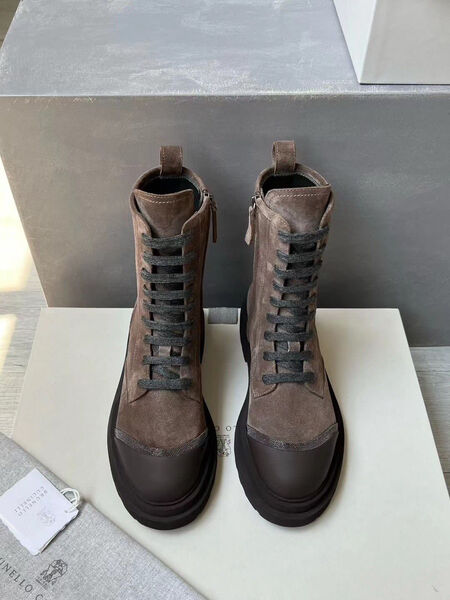 Ботинки Brunello Cucinelli женский замша 124096-2