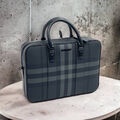 Мужской портфель Burberry мужской кожа синий 120365-2