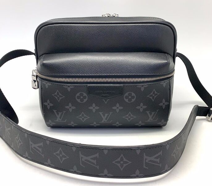 Мужская сумка мессенджер Louis Vuitton Outdoor Pm мужской кожа черный 42846