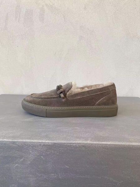 Лоферы Brunello Cucinelli женский овчина бежевый 39772-2