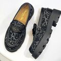Лоферы Christian Dior женский текстиль черный 172388-1