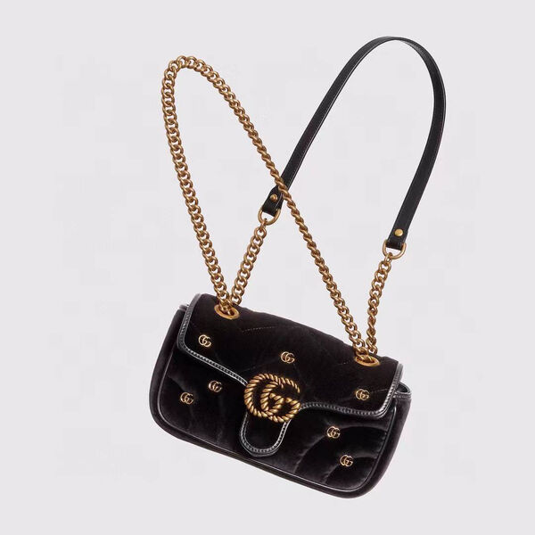 Сумка Gucci женский замша черный 134282-4