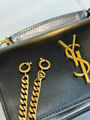 Сумка Saint Laurent Sunset Chain женский кожа черный 141998-8