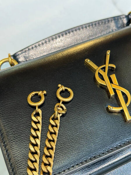 Сумка Saint Laurent Sunset Chain женский кожа черный 141998-8