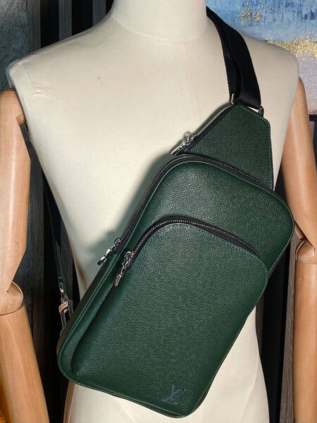 Мужская сумка слинг Louis Vuitton мужской кожа болотный 152924