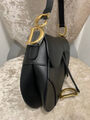 Сумка Dior Saddle женский кожа черный 74392-3