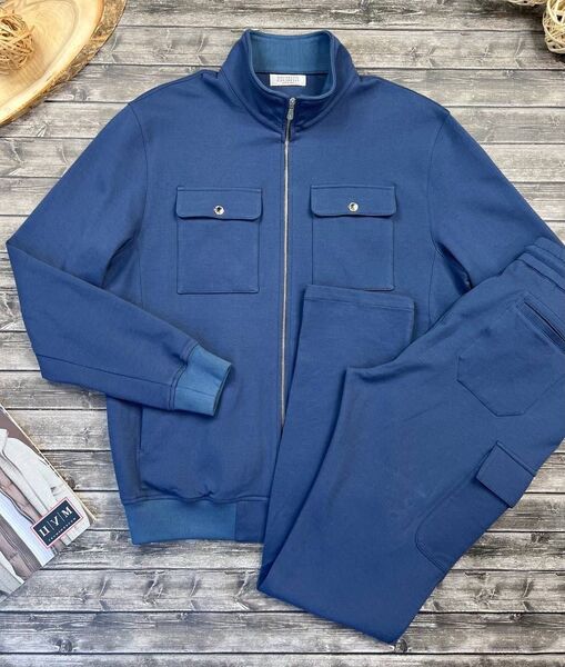 Мужской костюм Brunello Cucinelli мужской синий 118238