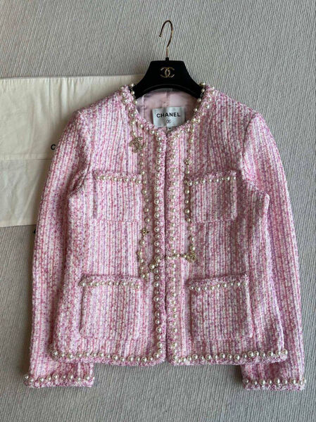 Пиджак Chanel женский твид розовый 185169-2