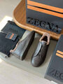 Мужские кеды Zegna мужской кожа 170229-3